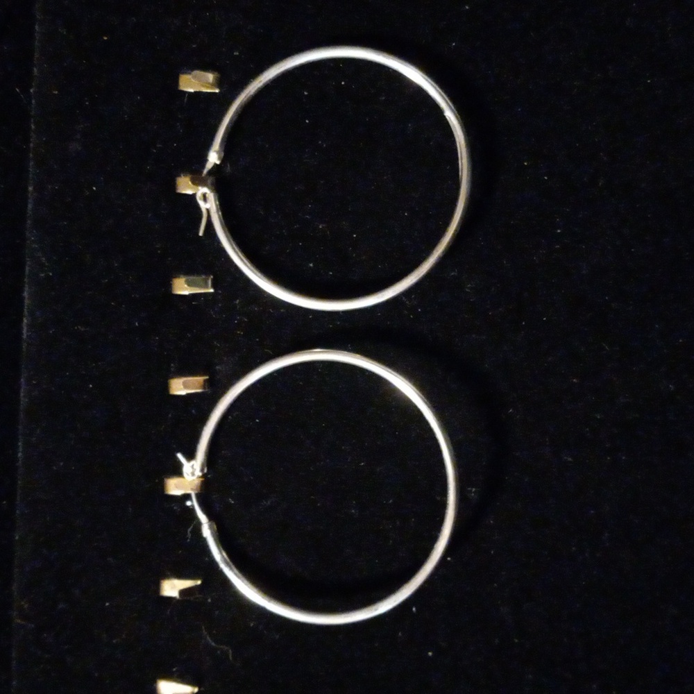 925 silver hoop earrings